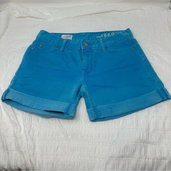 Gap - Blue Denim Sexy Boyfriend Shorts (24) - Picture 1 of 6